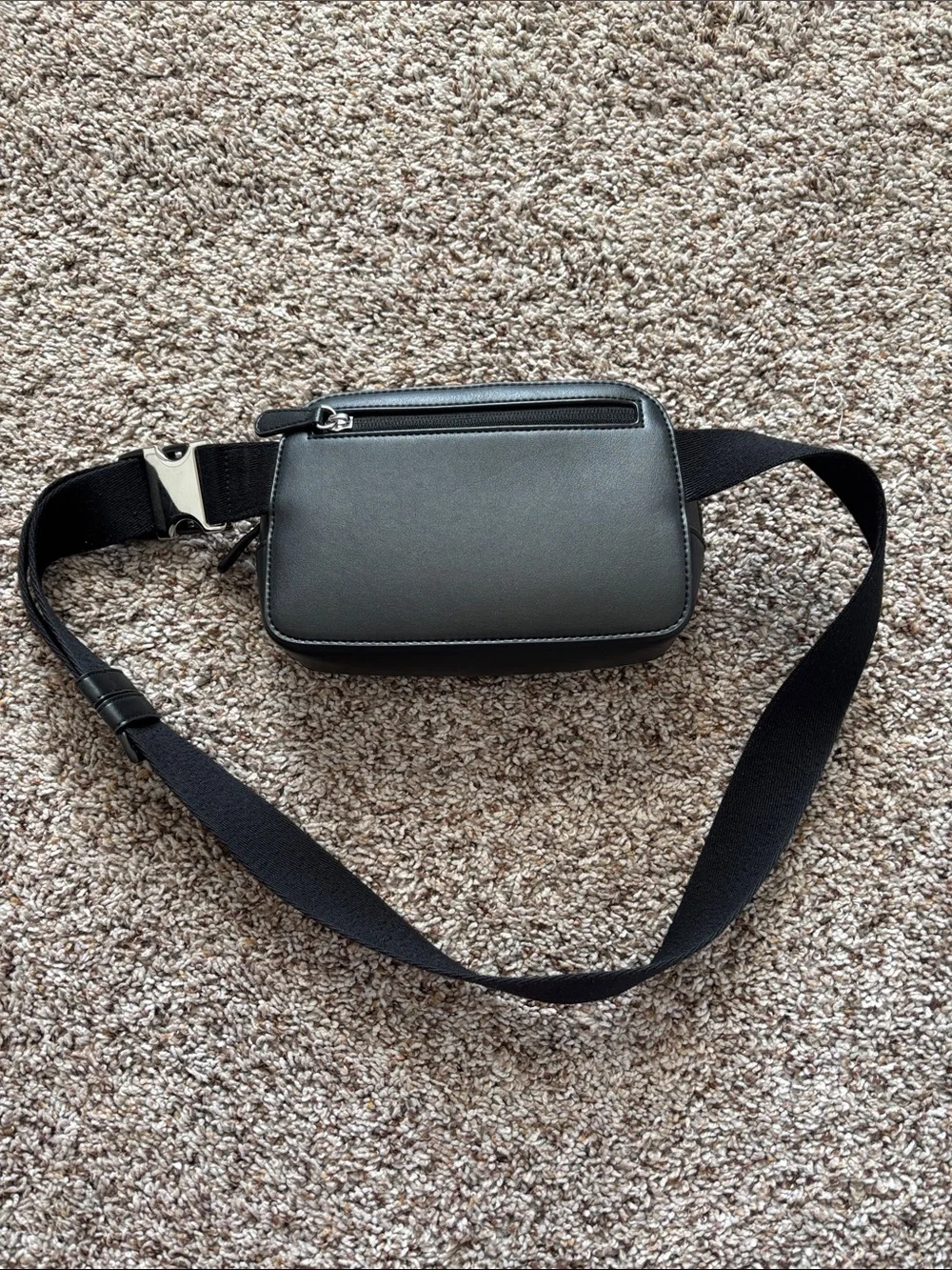 lululemon athletica Black Women’s cactus leather Belt Bag with Logo